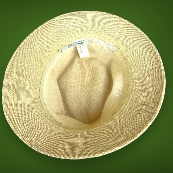 1960’s Vintage Kangol Tan Knit Valencia Crusher Bucket Hat England Mid Century - Picture 7 of 10